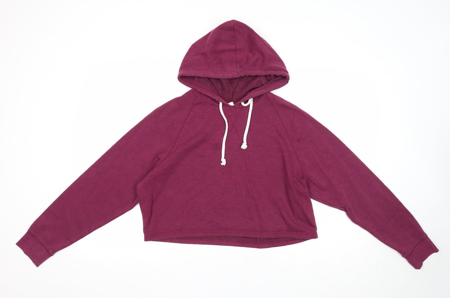 Divided Womens Purple Polyester Pullover Hoodie Size M Pullover