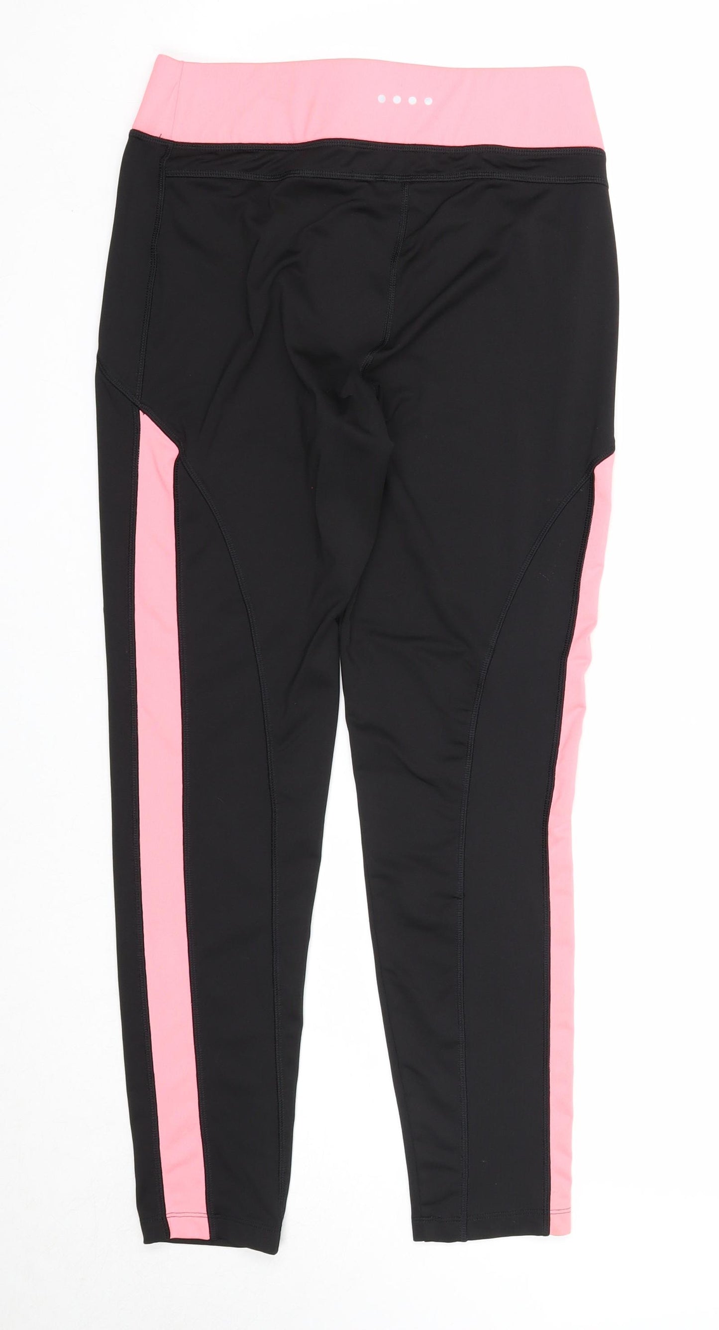 Matalan Womens Black Polyester Compression Leggings Size M Regular Pullover