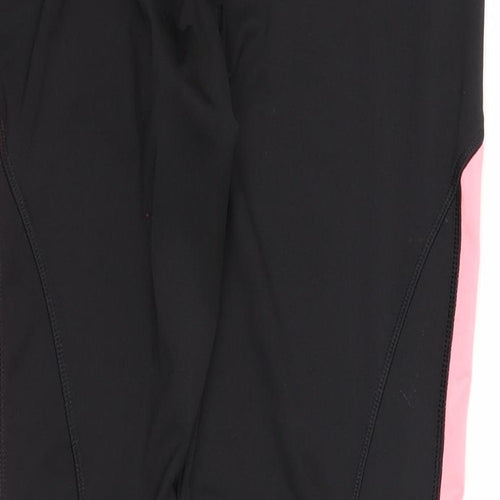 Matalan Womens Black Polyester Compression Leggings Size M Regular Pullover