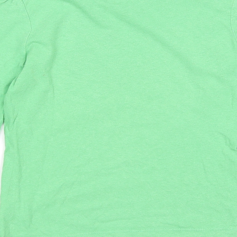 Jumping Beans Girls Grey Cotton Basic T-Shirt Size 6 Years Round Neck Pullover - Butterfly