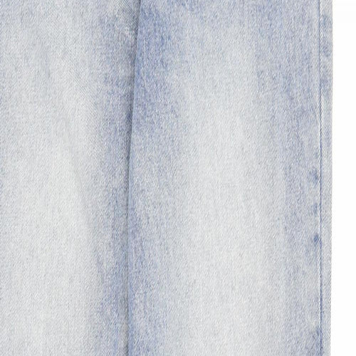 Warehouse Womens Blue Cotton Straight Jeans Size XL Regular Zip