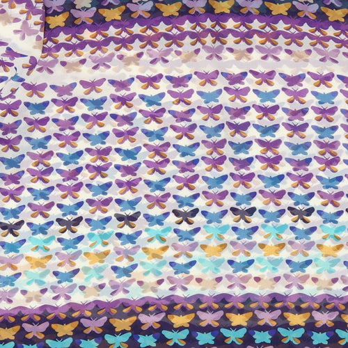 Be Beau Womens Multicoloured Geometric Polyester Basic Blouse Size 10 Boat Neck - Butterfly