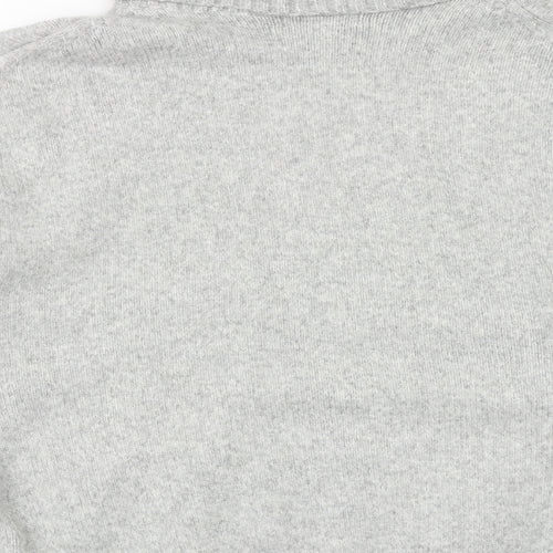 H&M Womens Grey Roll Neck Acrylic Pullover Jumper Size XS