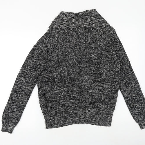 Papaya Womens Grey Collared 100% Cotton Full Zip Jumper Size M