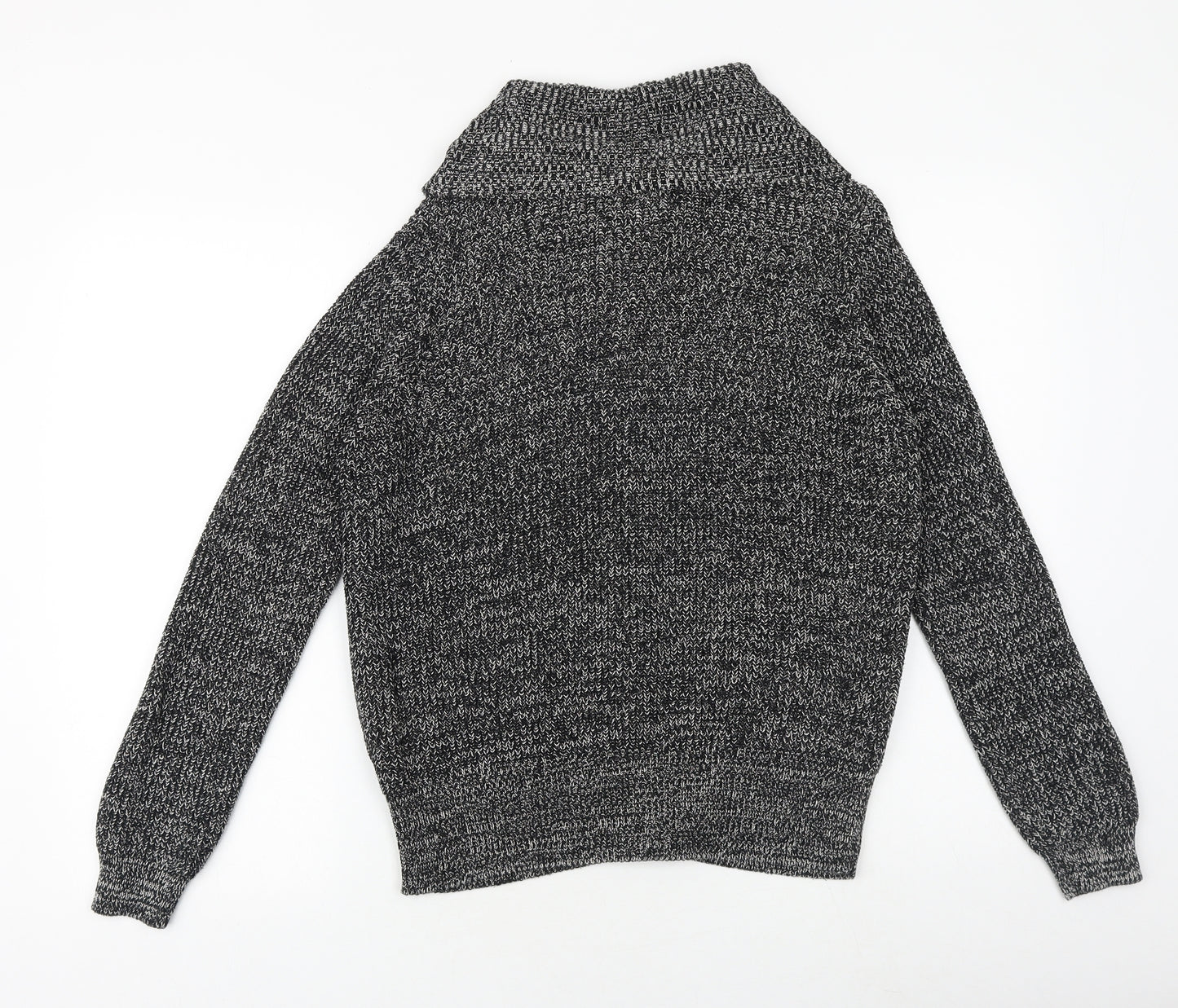 Papaya Womens Grey Collared 100% Cotton Full Zip Jumper Size M