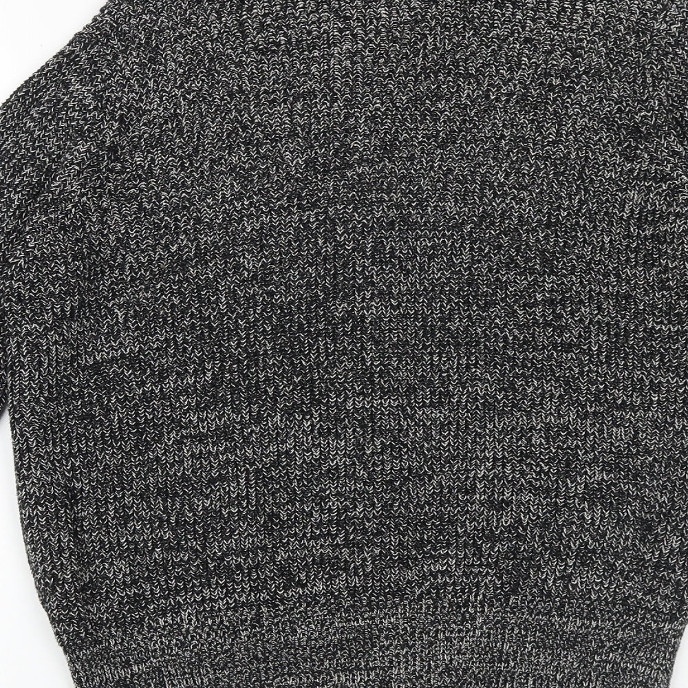 Papaya Womens Grey Collared 100% Cotton Full Zip Jumper Size M