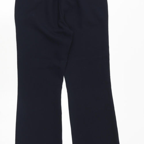 NEXT Womens Blue Polyester Trousers Size 10 Regular Zip
