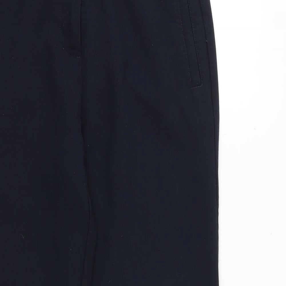 NEXT Womens Blue Polyester Trousers Size 10 Regular Zip