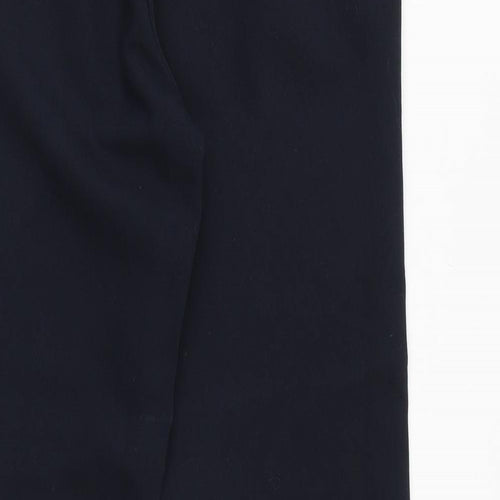 NEXT Womens Blue Polyester Trousers Size 10 Regular Zip