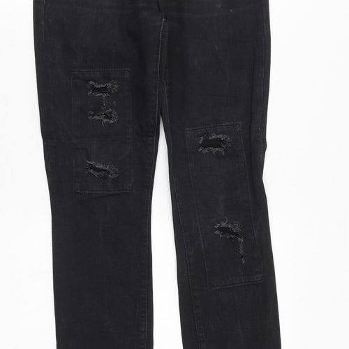 Gap Mens Black Cotton Skinny Jeans Size 26 in Regular Zip