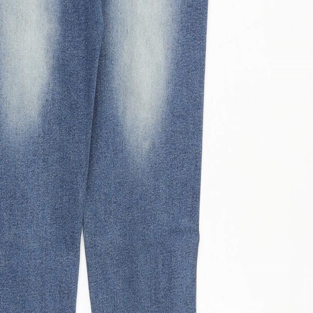 Falmer heritage Womens Blue Cotton Skinny Jeans Size 26 Regular Zip