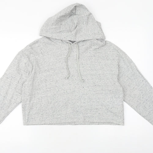 H&M Womens Grey Chlorofibre Pullover Hoodie Size L Pullover