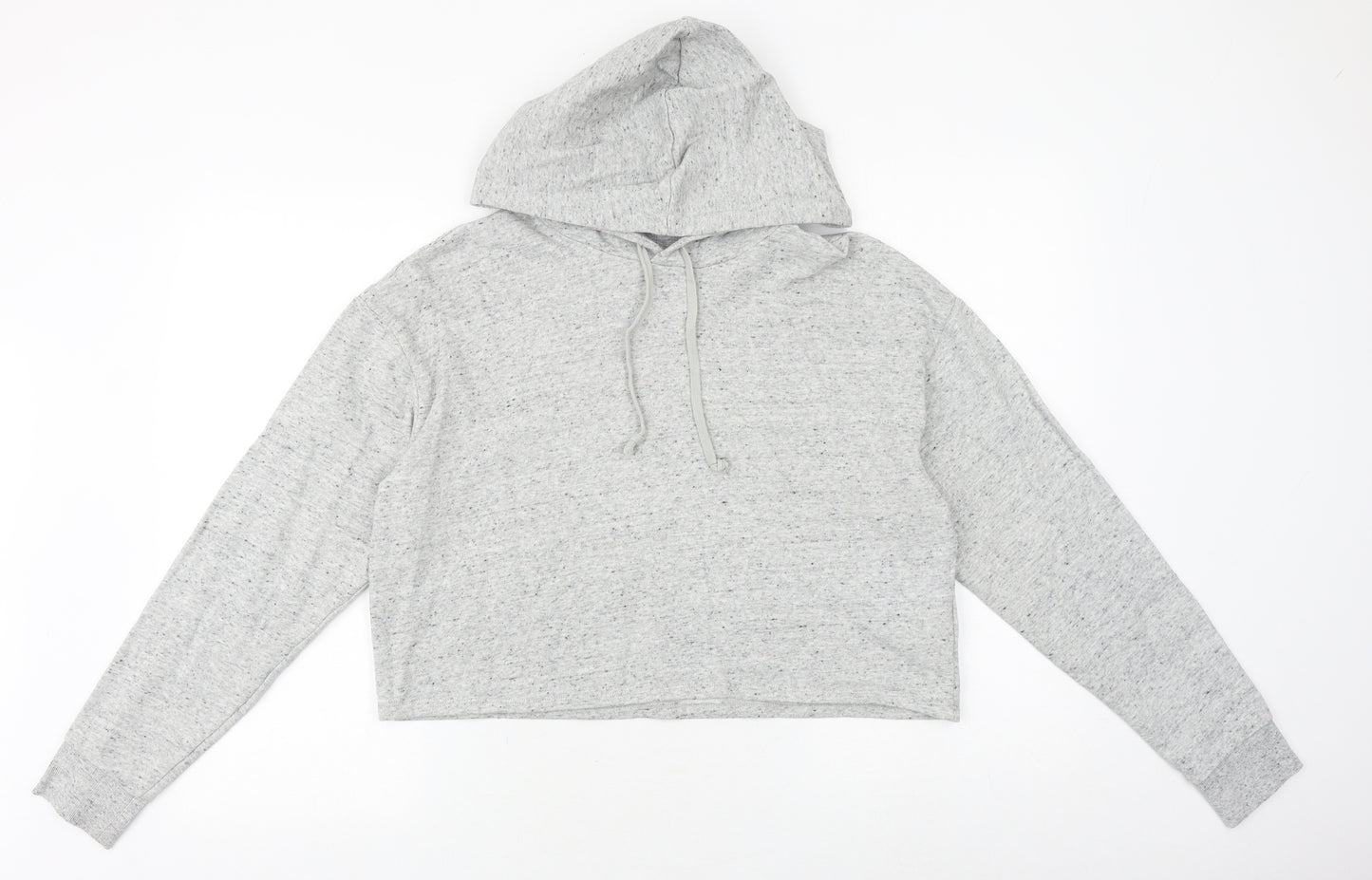 H&M Womens Grey Chlorofibre Pullover Hoodie Size L Pullover