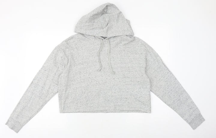 H&M Womens Grey Chlorofibre Pullover Hoodie Size L Pullover