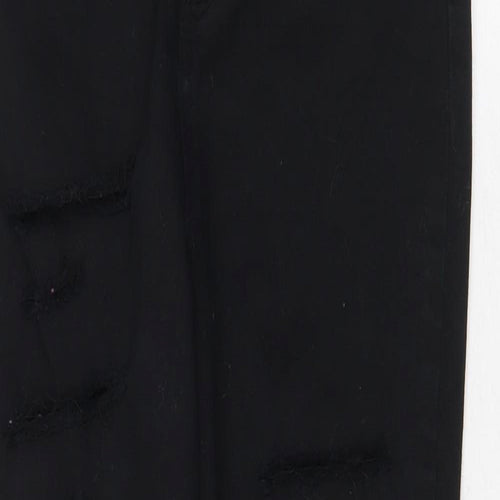 Very Womens Black Cotton Skinny Jeans Size 8 Regular Zip