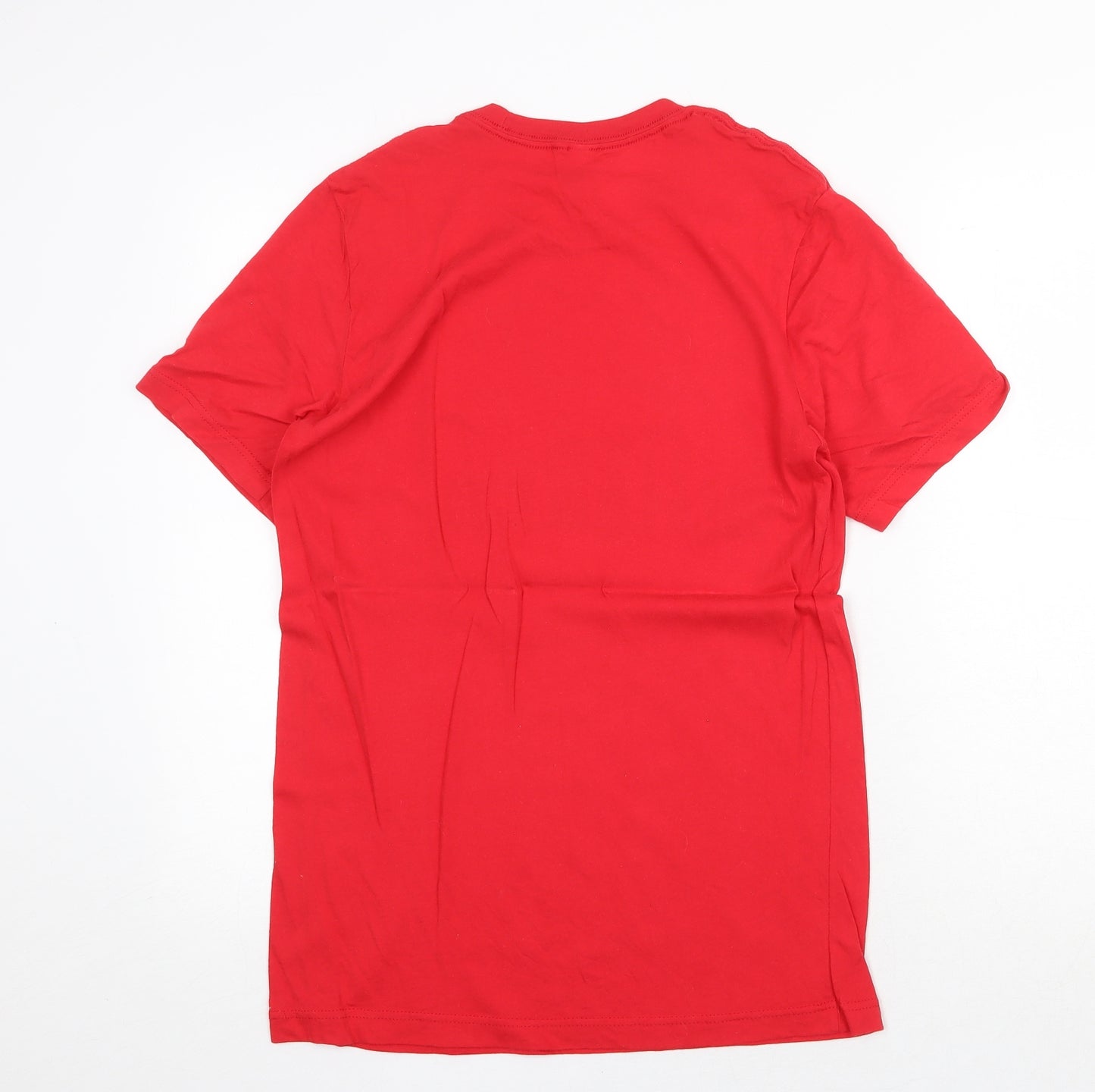 Bella + Canvas Womens Red 100% Cotton Basic T-Shirt Size M Round Neck - Straight outta pontypool