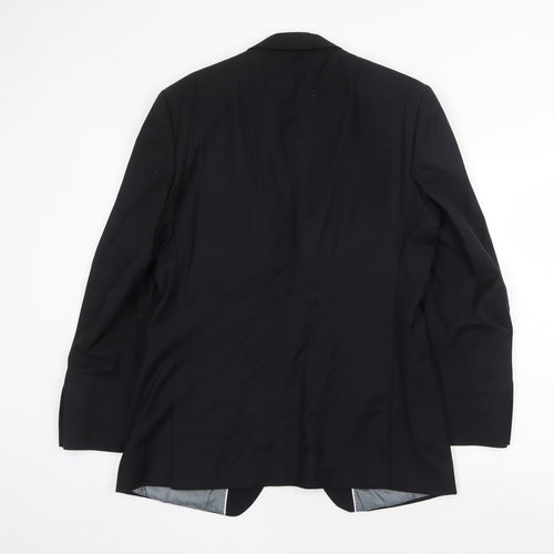 Red Herring Mens Black Polyester Jacket Suit Jacket Size 40 Regular