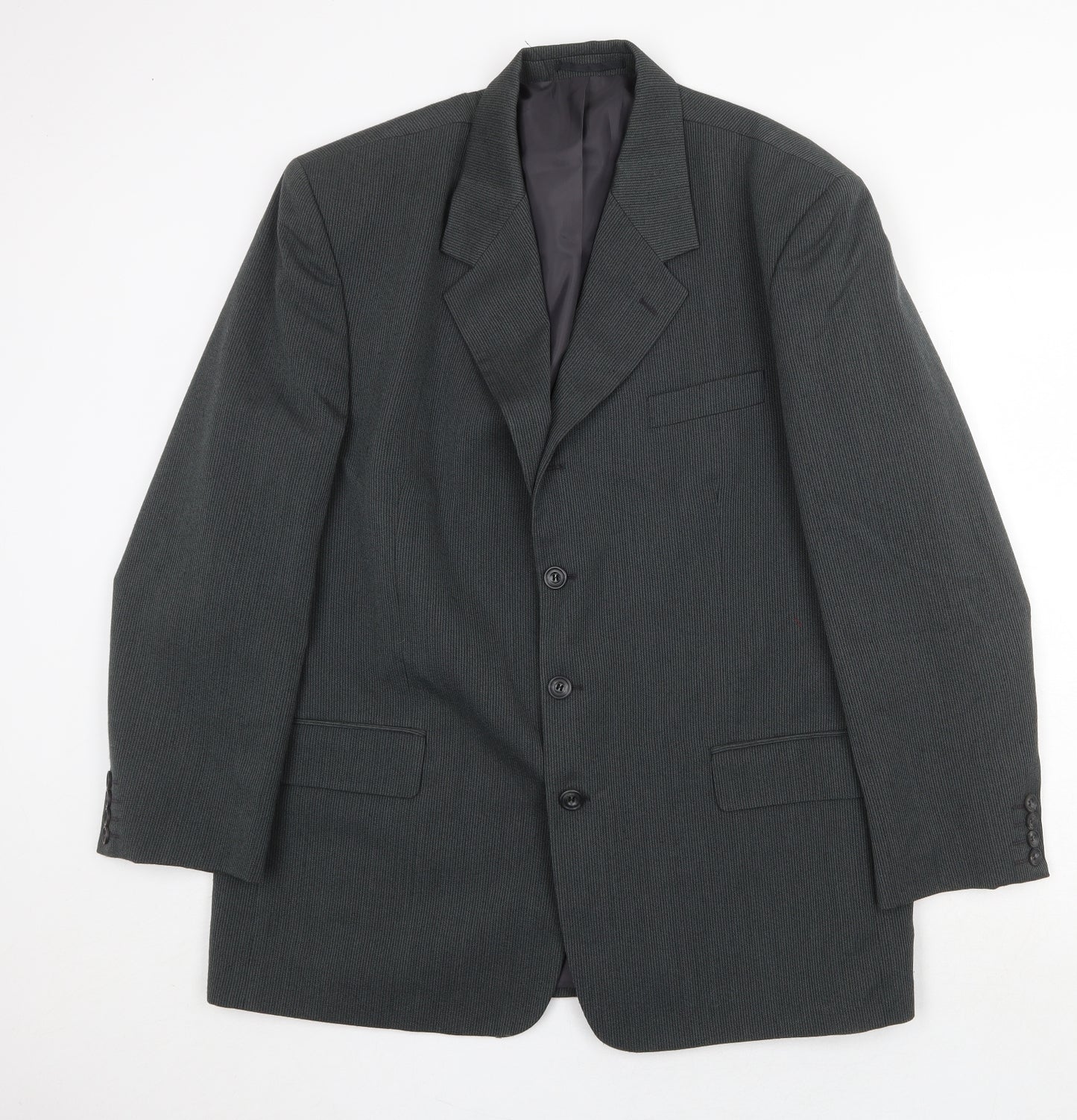 Victoria Mens Grey Polyester Jacket Suit Jacket Size 44 Regular