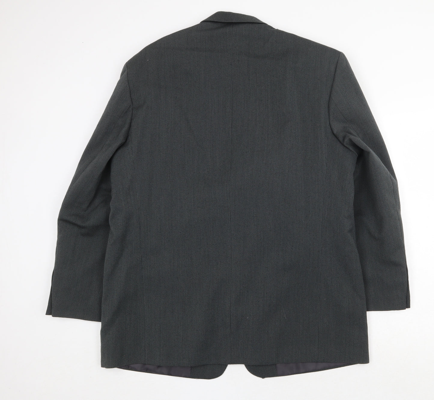 Victoria Mens Grey Polyester Jacket Suit Jacket Size 44 Regular