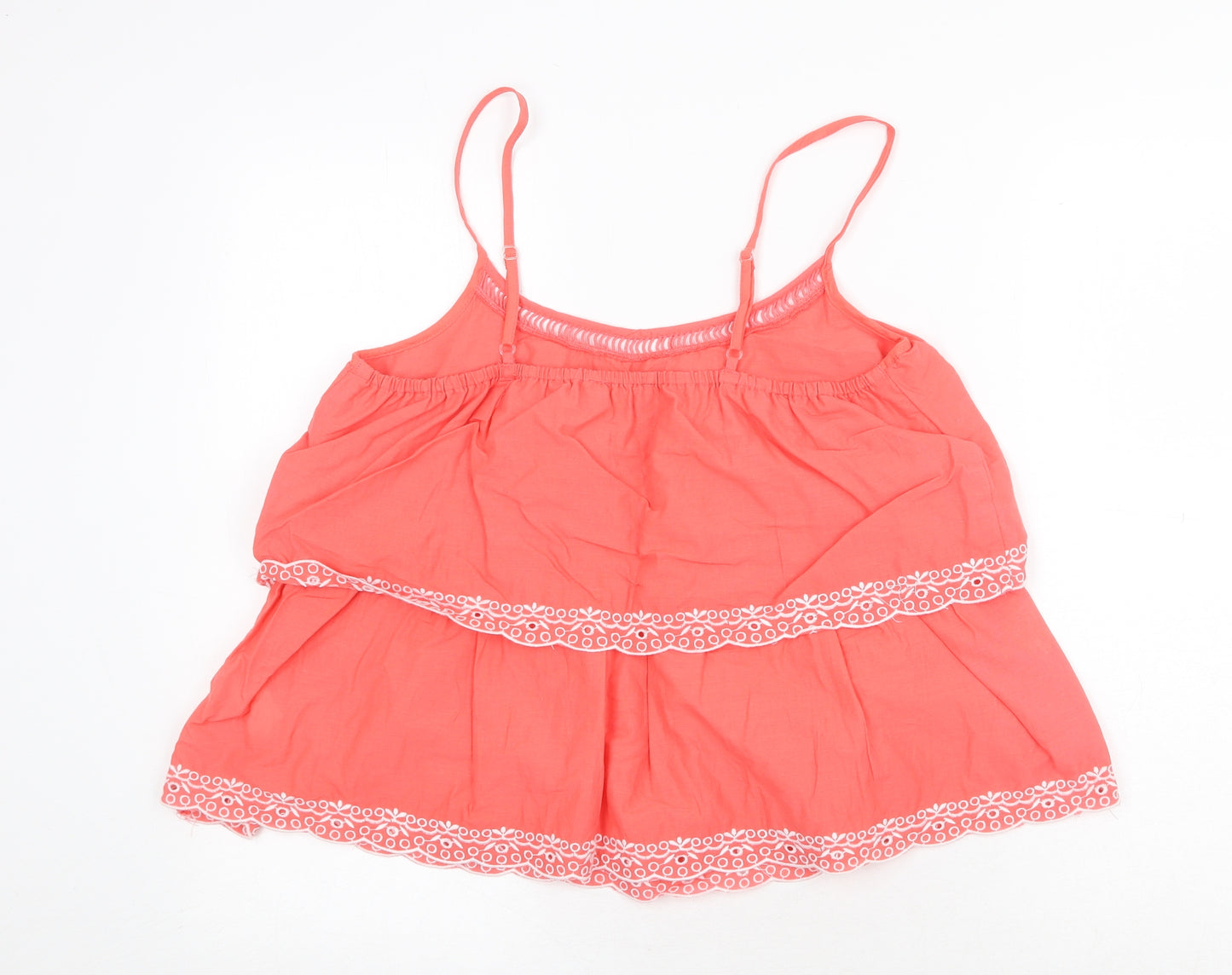 Atmos & Here Womens Pink 100% Cotton Basic Tank Size 8 Square Neck