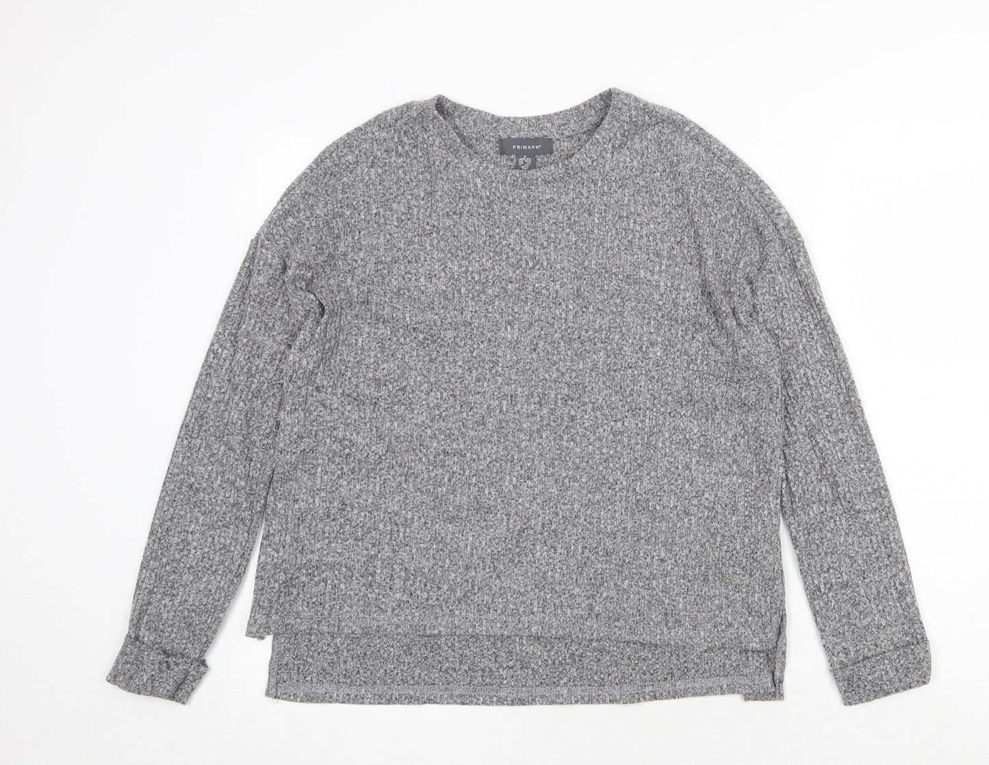 Primark Womens Grey Round Neck Polyester Pullover Jumper Size S