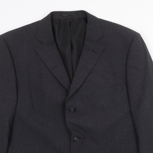 Armando Mens Grey Wool Jacket Suit Jacket Size 42 Regular
