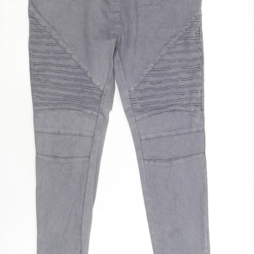 sheilay Womens Grey Cotton Jegging Jeans Size L Regular