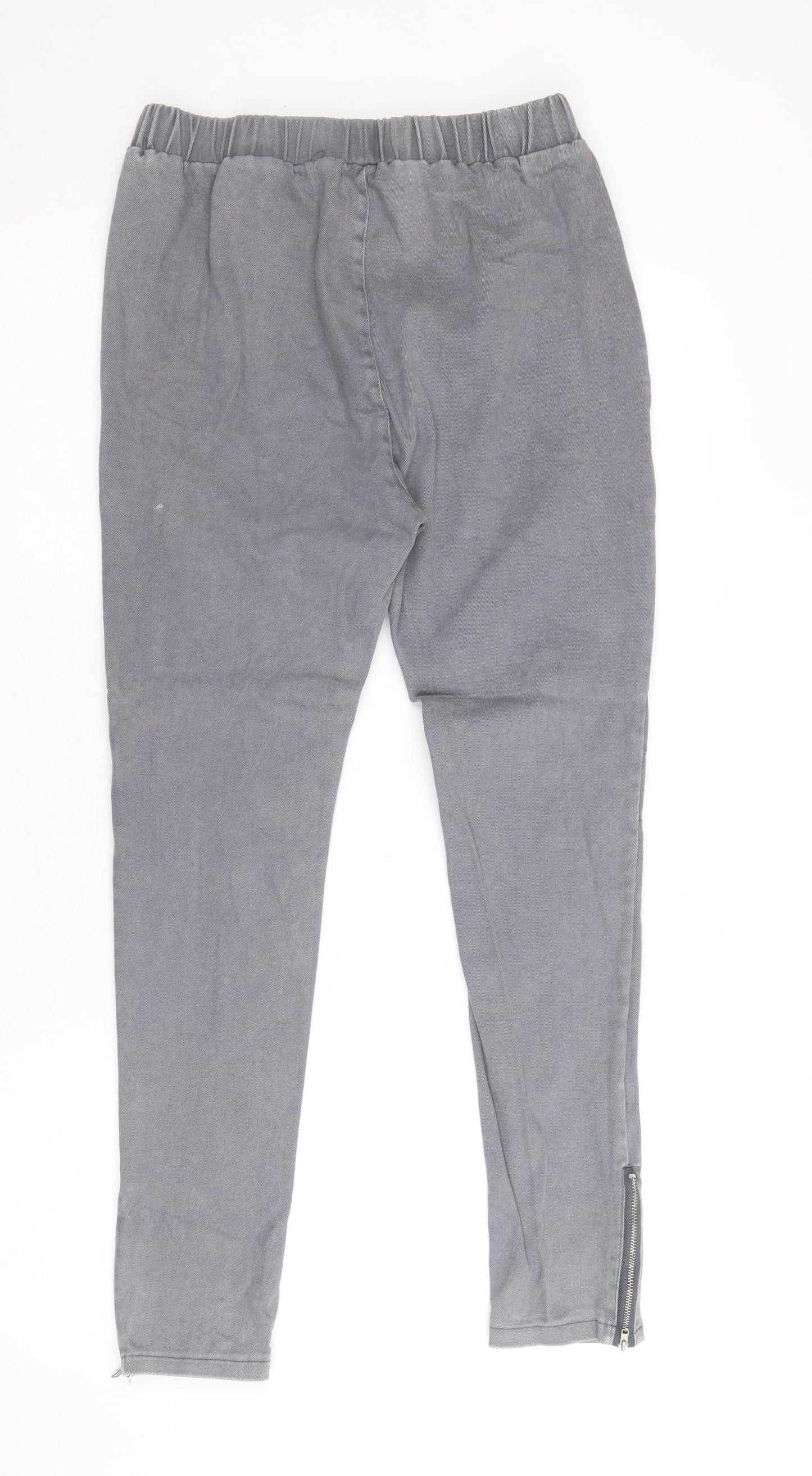 sheilay Womens Grey Cotton Jegging Jeans Size L Regular