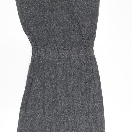 Topshop Womens Green Polyester A-Line Size 6 Round Neck Pullover