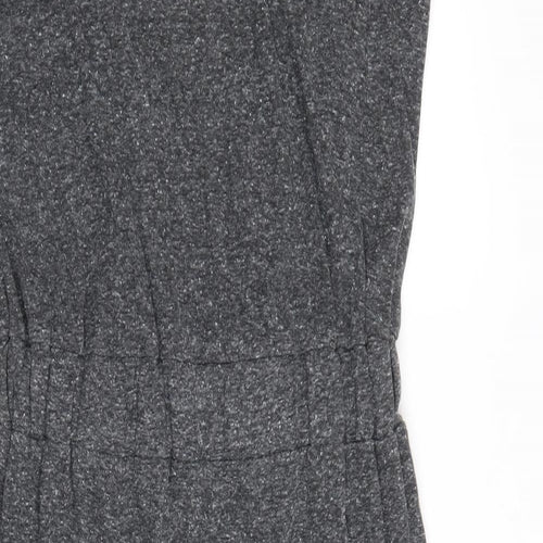 Topshop Womens Green Polyester A-Line Size 6 Round Neck Pullover