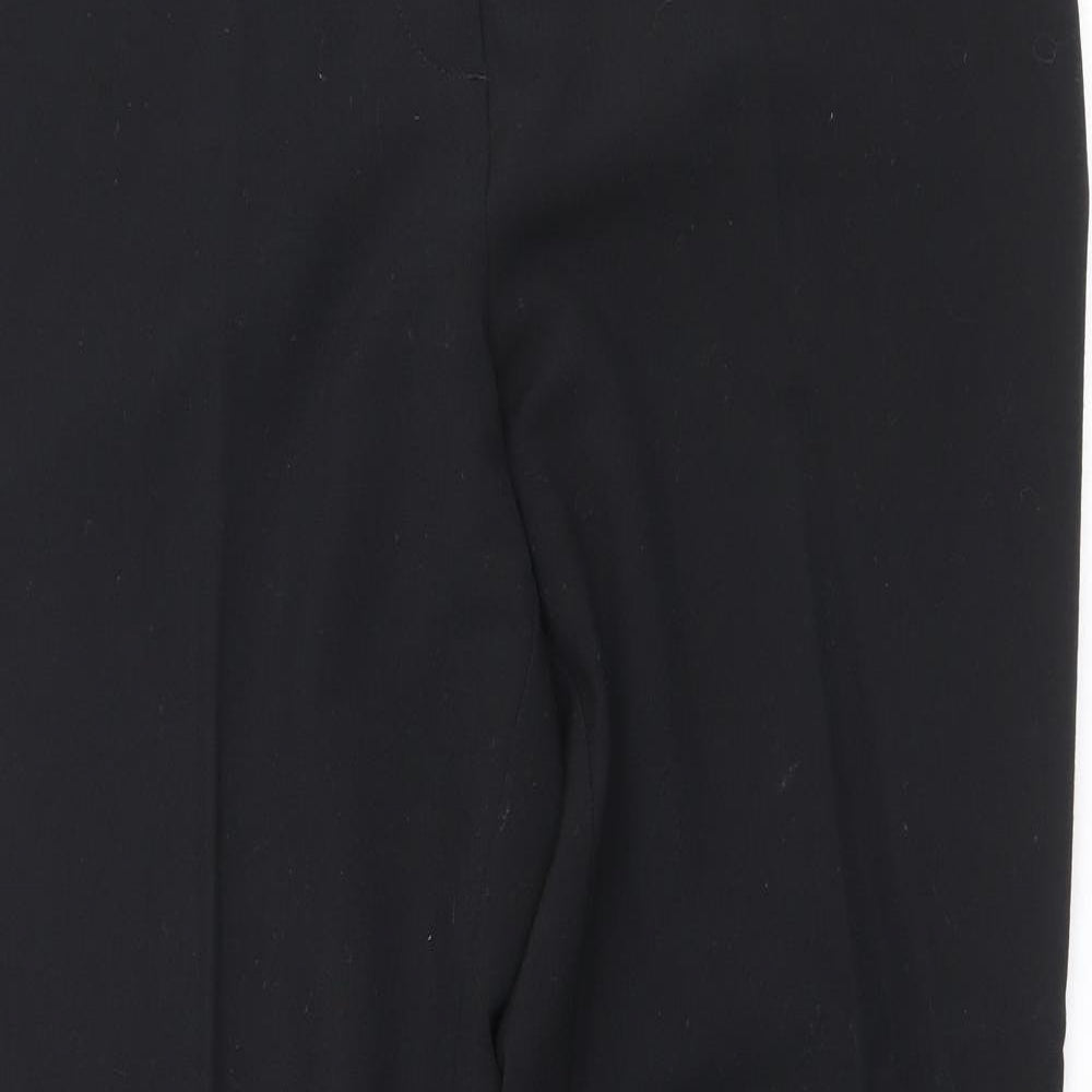 NEXT Womens Black Polyester Dress Pants Trousers Size 10 Regular Zip