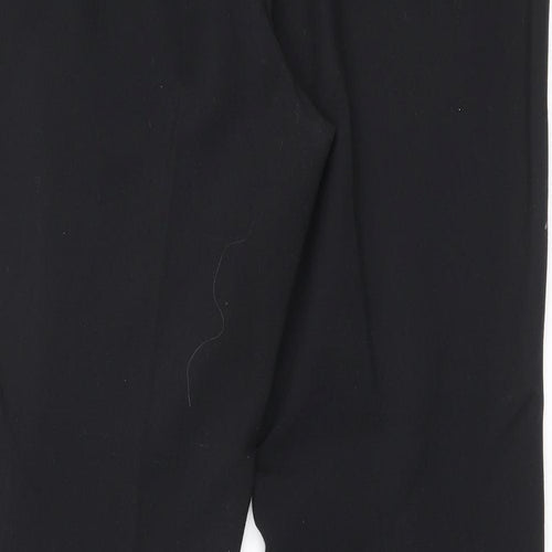 NEXT Womens Black Polyester Dress Pants Trousers Size 10 Regular Zip