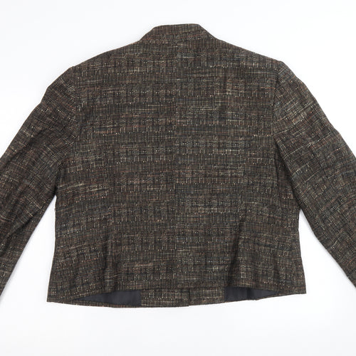 EWM Womens Grey Jacket Blazer Size 20 Button