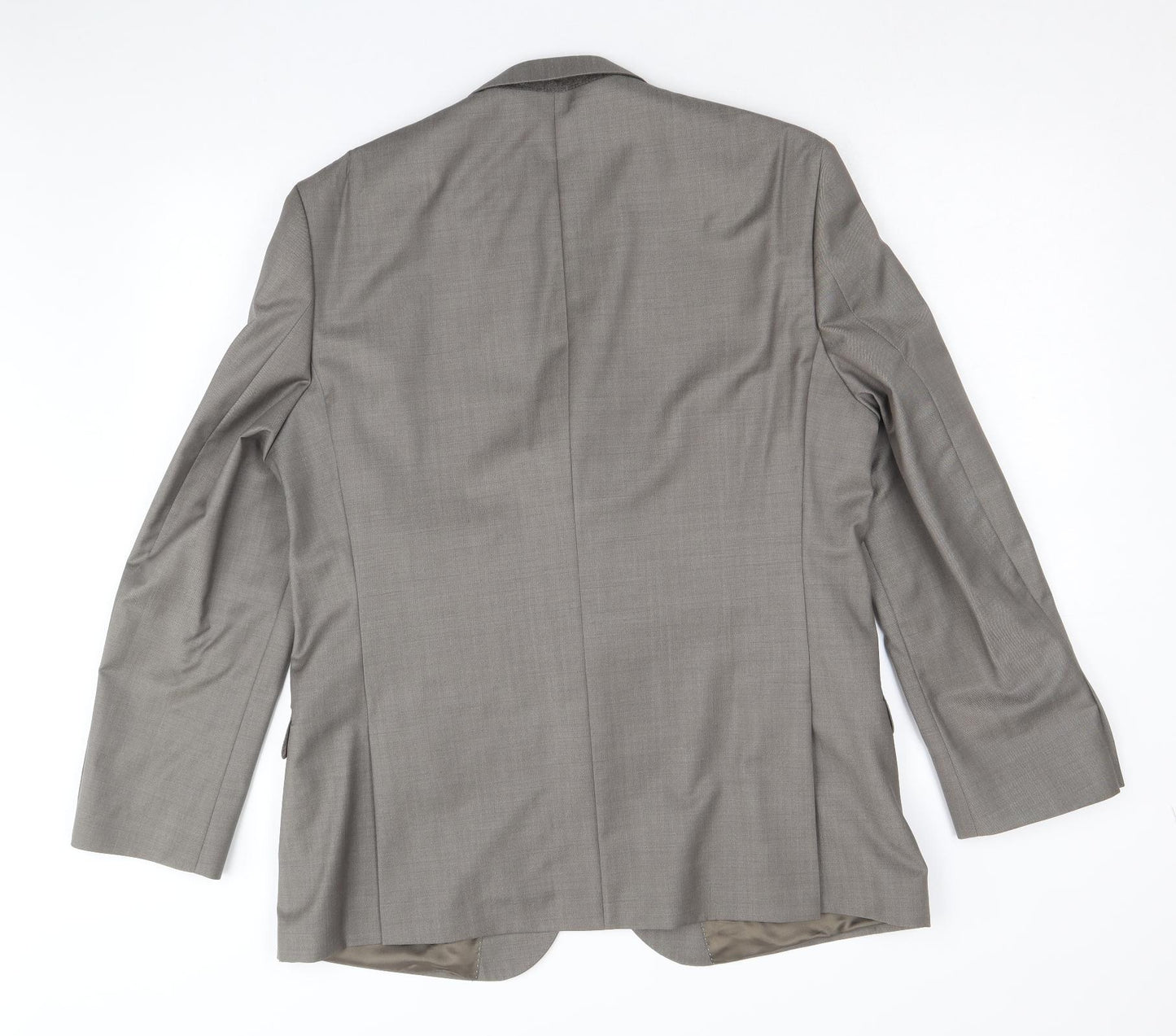 Burton Mens Brown Wool Jacket Suit Jacket Size 42 Regular