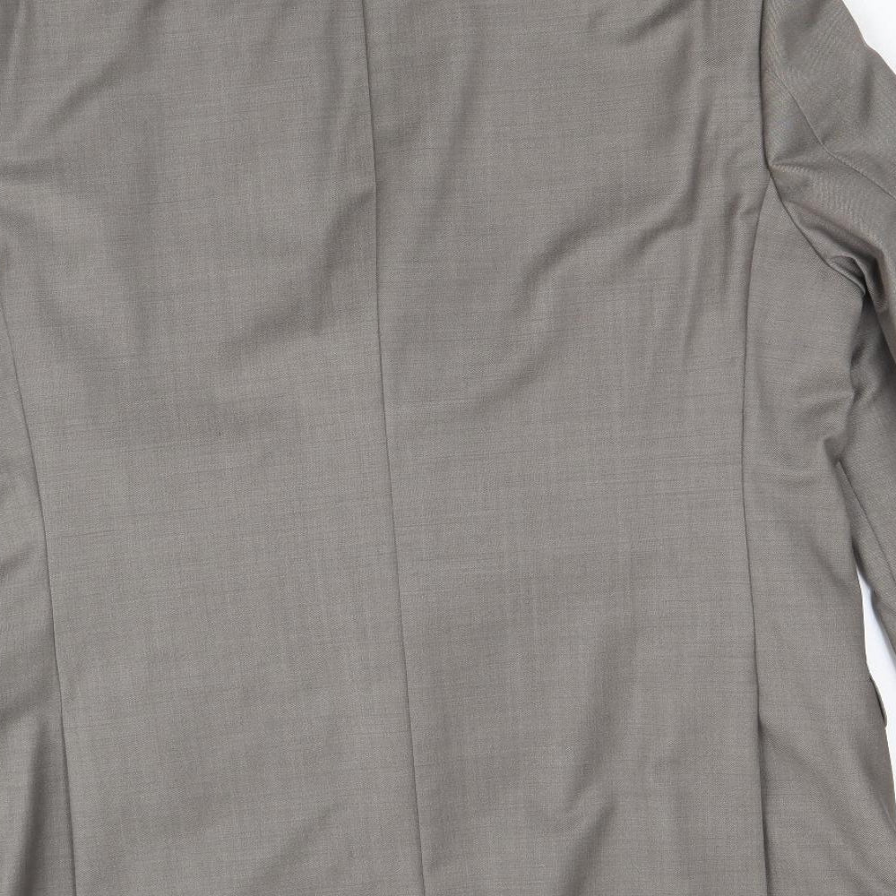 Burton Mens Brown Wool Jacket Suit Jacket Size 42 Regular