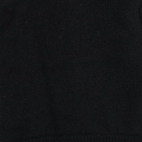Joella Di Marco Womens Black Floral Pea Coat Coatigan Size M Button