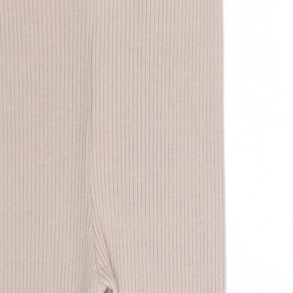 TU Boys Beige Cotton Jogger Leggings Size 12-18 Months Pullover