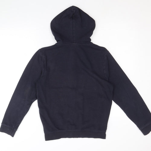 TU Boys Blue Cotton Full Zip Hoodie Size 12-13 Years Zip