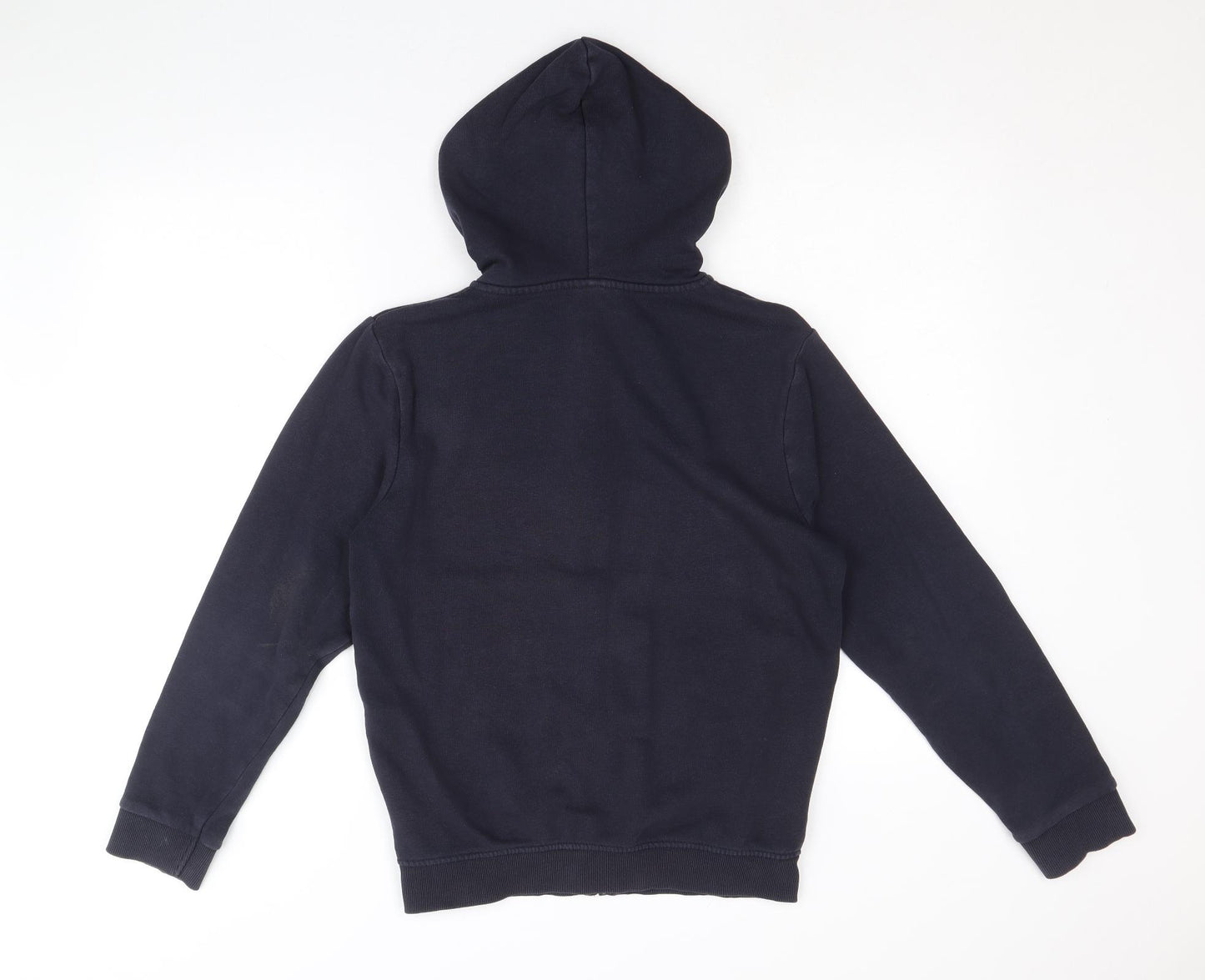 TU Boys Blue Cotton Full Zip Hoodie Size 12-13 Years Zip
