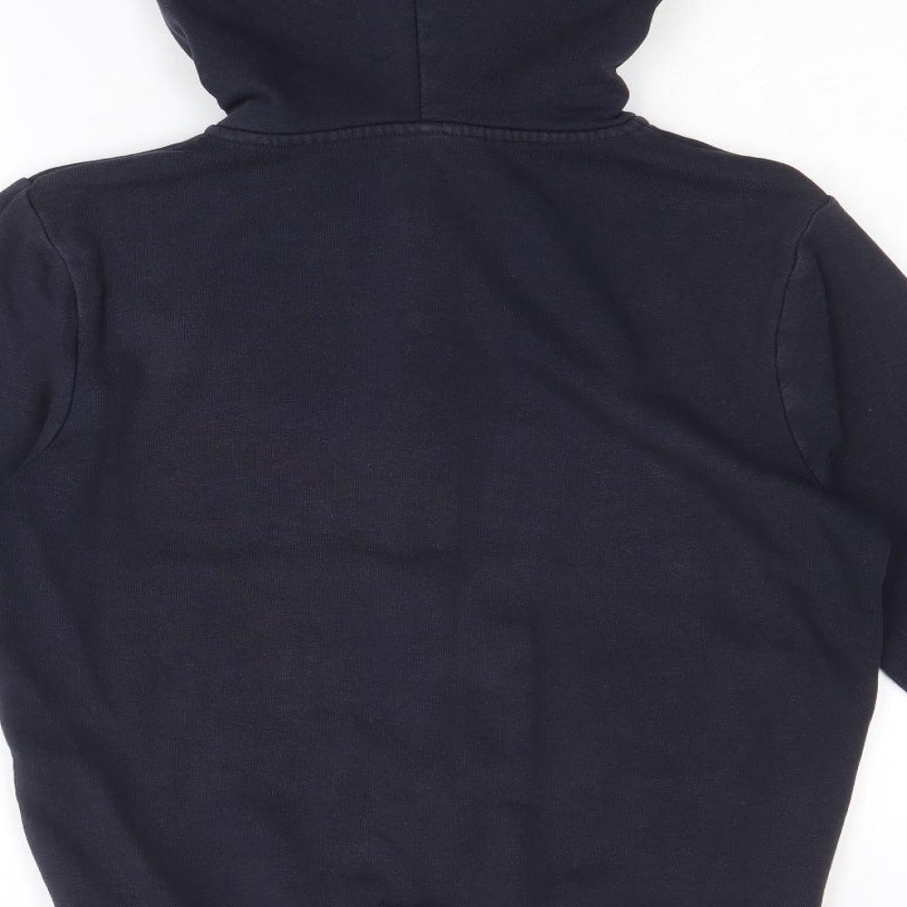 TU Boys Blue Cotton Full Zip Hoodie Size 12-13 Years Zip