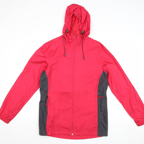 Crane Womens Pink Windbreaker Jacket Size 8 Zip