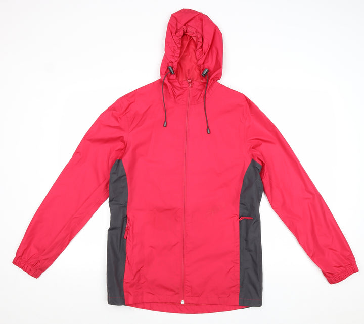 Crane Womens Pink Windbreaker Jacket Size 8 Zip