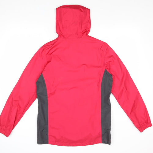 Crane Womens Pink Windbreaker Jacket Size 8 Zip