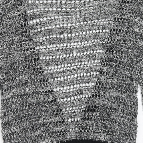 George Womens Grey V-Neck Acrylic Cardigan Jumper Size 10