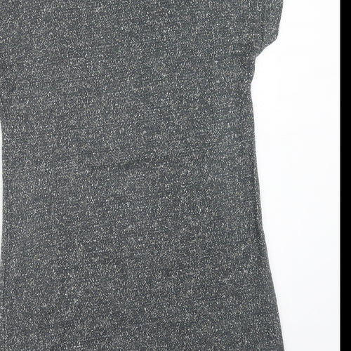 Original Womens Grey Acrylic A-Line Size M Round Neck Pullover