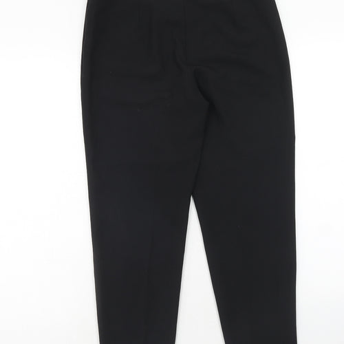 George Womens Black Polyester Dress Pants Trousers Size 10 Regular Hook & Eye