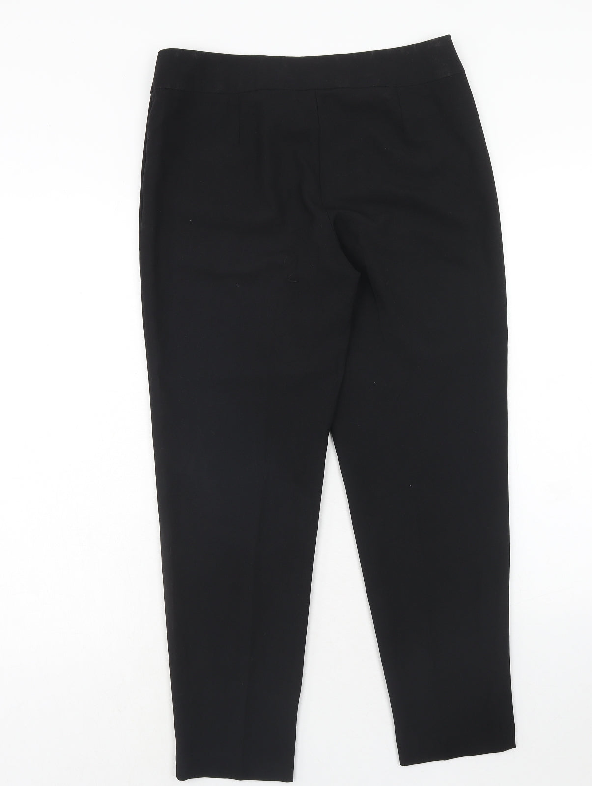 George Womens Black Polyester Dress Pants Trousers Size 10 Regular Hook & Eye