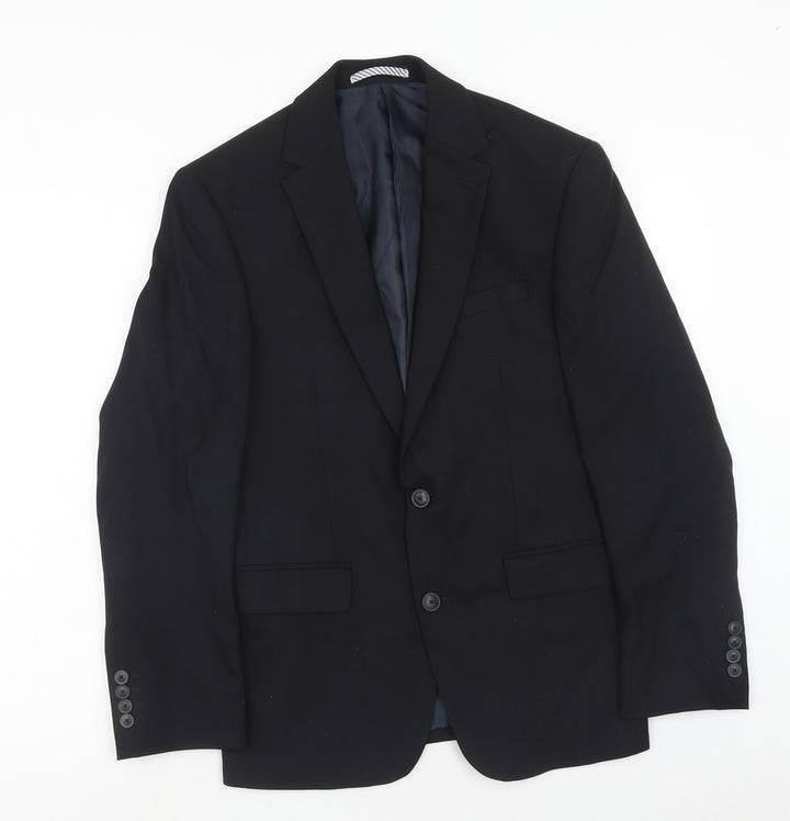NEXT Mens Blue Wool Jacket Suit Jacket Size 36 Regular