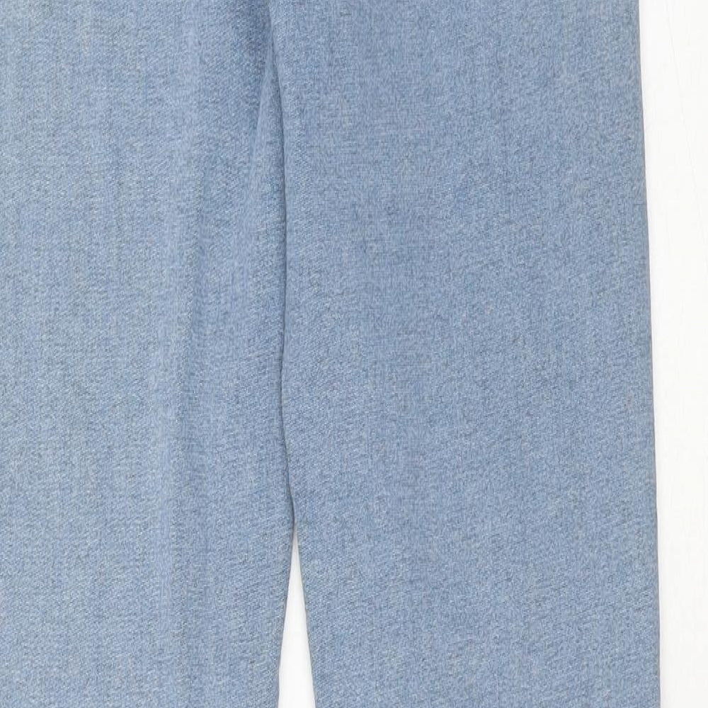 Miss Selfridge Womens Blue Cotton Skinny Jeans Size 8 Regular Zip