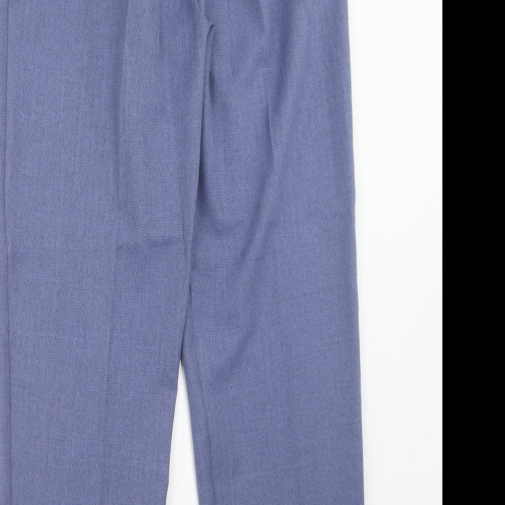 Arista Womens Blue Polyester Trousers Size 14 Regular